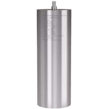 Tłumiki pulsacji ciśnienia, hydrauliczne, seria PDM/PDH - Parker