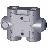 Zawór hydrauliczny, bliźniaczy, zwrotny,  do montażu w linii , seria LO (LO-50-D) - Parker