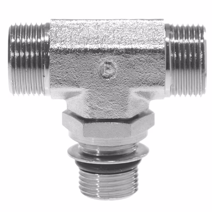 Złącze hydrauliczne Ermeto DIN z przeciwnakrętką (TEE12SMOROMDCF) - Parker