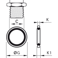 Podkładka uszczelniająca z dwóch materiałów G1/8 (0139 10 00) - Legris