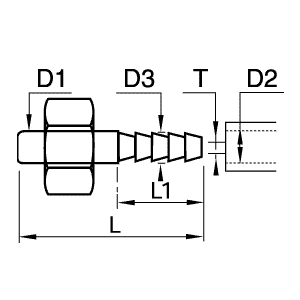 Złączka adapter 8 mm 8 mm (0165 08 10) - Legris