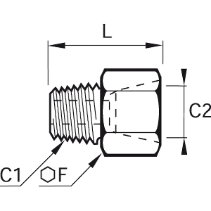 Adapter mosiężny R3/8 NPT3/8 (0167 17 18) - Legris