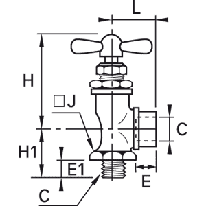 Zawór iglicowy G1/4 (0531 06 13) - Legris