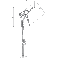 Pistolet pneumatyczny R1/4 (0631 00 01) - Legris