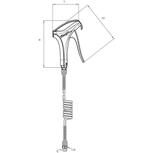 Pistolet pneumatyczny R1/4 (0631 00 07) - Legris