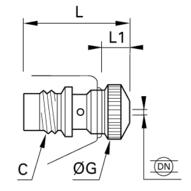 Dysza do pistoletu krótka konstrukcja M12x1,25 (0690 02 00) - Legris