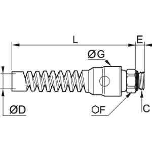 Sprężyna zabezpieczająca 8 mm G1/4 (0694 08 13) - Legris