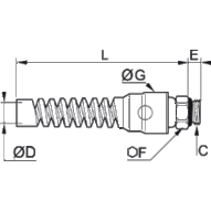 Sprężyna zabezpieczająca 12 mm G3/8 (0694 12 17) - Legris