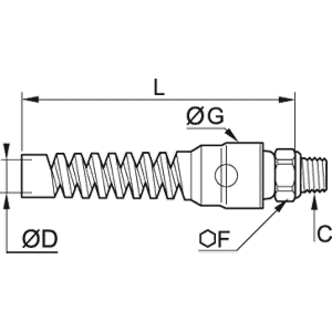 Sprężyna zabezpieczająca 8 mm R1/4 (0695 08 13) - Legris