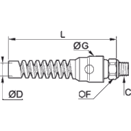 Sprężyna zabezpieczająca 8 mm R1/4 (0695 08 13) - Legris