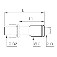 Złącze wtykowe redukcyjne 4 mm 6 mm (3166 04 06) - Legris