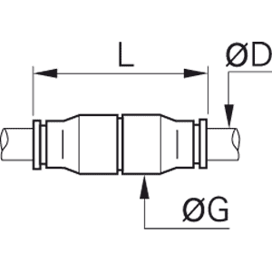 Złącze proste wtykane 3 mm (3206 03 00) - Legris