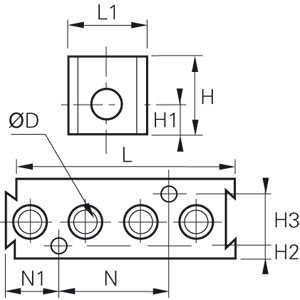 Manifold ze złączami wtykowymi 4 mm (3301 04 00) - Legris