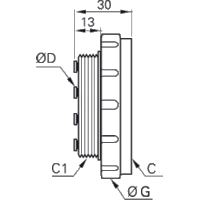 Multizłącze pneumatyczne 4 mm M46x1,5 M40x1,5 (3321 04 00 04) - Legris