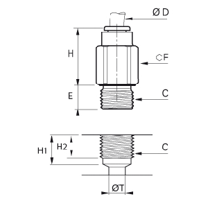 Złącze z zaworem zwrotnym 4 mm G1/8 (3391 04 10) - Legris