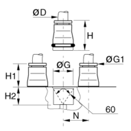 Złącze CARTRIDGE 4 mm (3600 04 00) - Legris