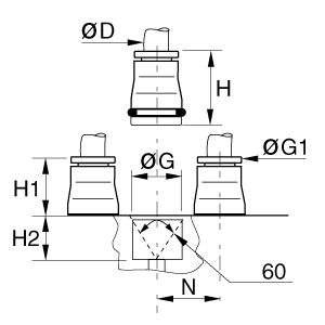 Złącze CARTRIDGE 8 mm (3600 08 00) - Legris