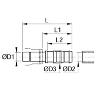 Złącze proste do przewodu 4 mm 5 mm (3622 04 05) - Legris
