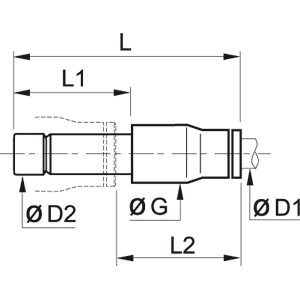 Złącze redukcyjne 4 mm 6 mm (3666 04 06) - Legris