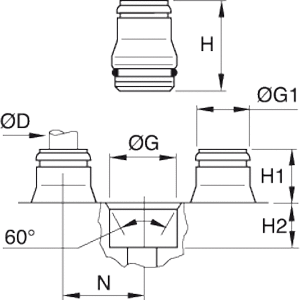 Złącze CARTRIDGE 8 mm (3800 08 00) - Legris