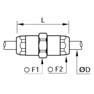 Złącze proste 4 mm (6106 04 00) - Legris