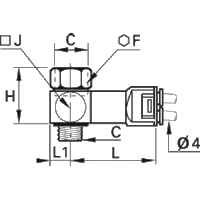 Czujnik pneumatyczny 4 mm G1/8 (7818 04 10) - Legris
