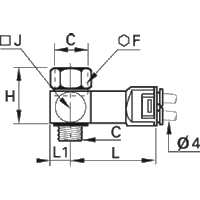Czujnik pneumatyczny 4 mm G3/8 (7818 04 17) - Legris