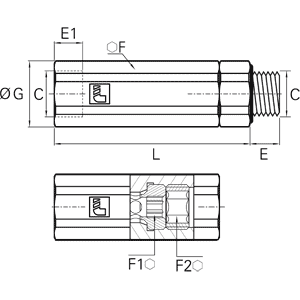 Zawór zwrotny G3/8 (7931 17 17) - Legris