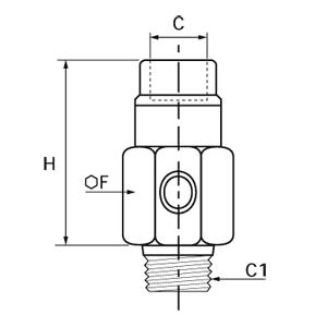 Zawór szybkiego spustu G1/2 R1/2 (7971 21 21) - Legris