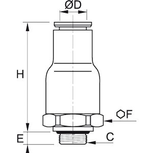 Zawór zwrotny wtykowy M5-4 (7984 04 19) - Legris