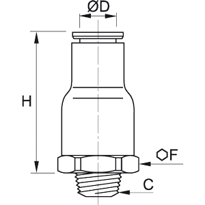 Zawór zwrotny wtykowy R1/8-4 (7985 04 10) - Legris
