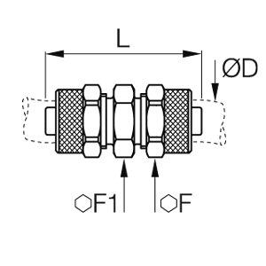 Złącze skręcane prost 2,7x4 mm (HBPL2.7/4) - Legris