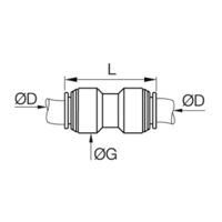 Złącze skręcane prost 16 mm (HNPMB16) - Legris