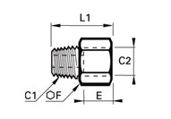 Powiększenie nierdzewne R3/4 G1 (1861 27 34) - Legris