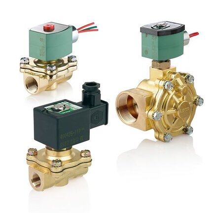 Elektrozawór z pilotem 2/2 NC 1-1/2", DN40, mosiądz, NBR, 11.2W, klasa cewki F, ATEX (EMXE210D022.24/DC.22471) - ASCO