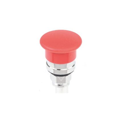 Przycisk grzybkowy awaryjny czerwony plastikowy D40, otwór 22.2 mm do zaworów 3/2 NC/NO (88130740), seria 307 - ASCO