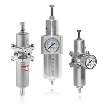 Filtro-reduktor NPT 1/4, filtracja 25um, ATEX Strefa 1/21 (342A8401LTMB), seria 342 - ASCO