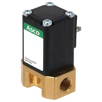 Elektrozawór proporcjonalny 2/2 NC 1/4, DN8, mosiądz, EPDM, 8W, klasa cewki H (G209A415S0X00H1) - ASCO