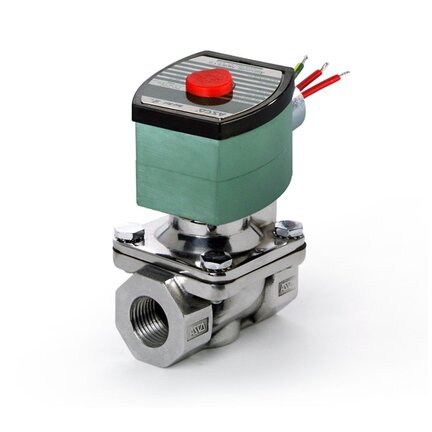 Elektrozawór z pilotem 2/2 NC 1-1/2", DN40, mosiądz, NBR, 11.2W, klasa cewki F, ATEX (EMXE210D022.24/DC.22471) - ASCO