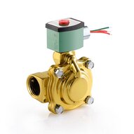 Elektrozawór z pilotem 2/2 NC 1-1/2", DN40, mosiądz, NBR, 11.2W, klasa cewki F, ATEX (EMXE210D022.24/DC.22471) - ASCO