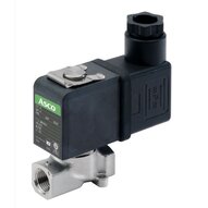 Elektrozawór kompaktowy 2/2 NC G1/4, DN8, stal nierdzewna, uszczelki RUBY, 24V DC, 9W, klasa cewki F (G256C132S19CJF1) - ASCO