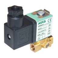 Elektrozawór 2/2 NC G1/8, DN2.4, mosiądz, FPM, wtyczka IP65 (SCG256B004V.230/50-60) - ASCO
