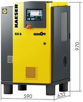 Kompresor śrubowy SX 11bar, 3,0kW - Kaeser