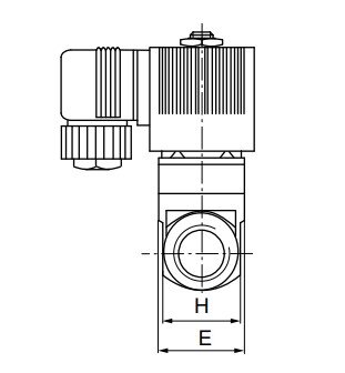 Elektrozawór do wysokich ciśnień i temperatury 2/2, NC, G 3/4 110 VAC