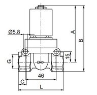Elektrozawór do wysokich ciśnień i temperatury 2/2, NC, G 3/4 12 V C
