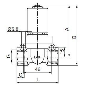 Elektrozawór do wysokich ciśnień i temperatury 2/2, NC, G 3/4 24 VAC