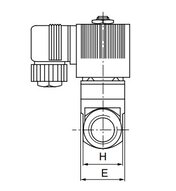 Elektrozawór do wysokich ciśnień i temperatury 2/2, NC, G 3/4 24 VAC
