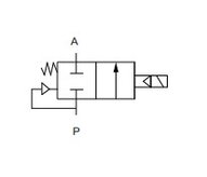 Elektrozawór wysokociśnieniowy 2/2, NC, G 3/4 110VAC, Teflon