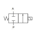 Elektrozawór bezpośredniego działania 2/2, NC, G 1/2 24VDC