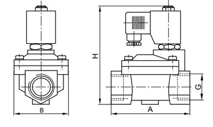 Elektrozawór 2/2, NC, G 2", 12VDC, ze stali nierdzewnej (AISI316 + Viton)